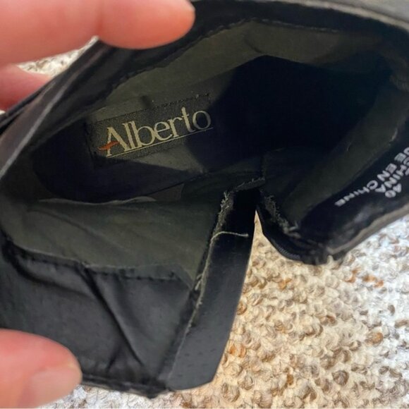 ALBERTO Womens Black Ankle Booties with Inner Zipper 2” heel - Picture 10 of 15